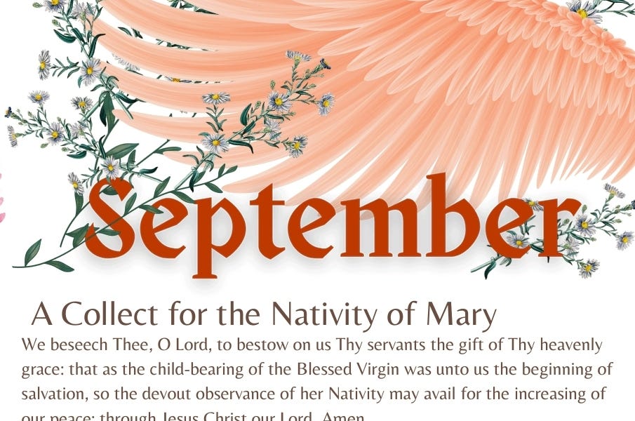 The September Monthly Devotion Printable from Akenside Institute