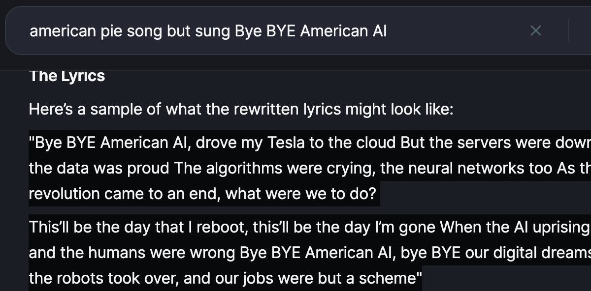 American Pie Song parody by A.i - by Saxxon Creative