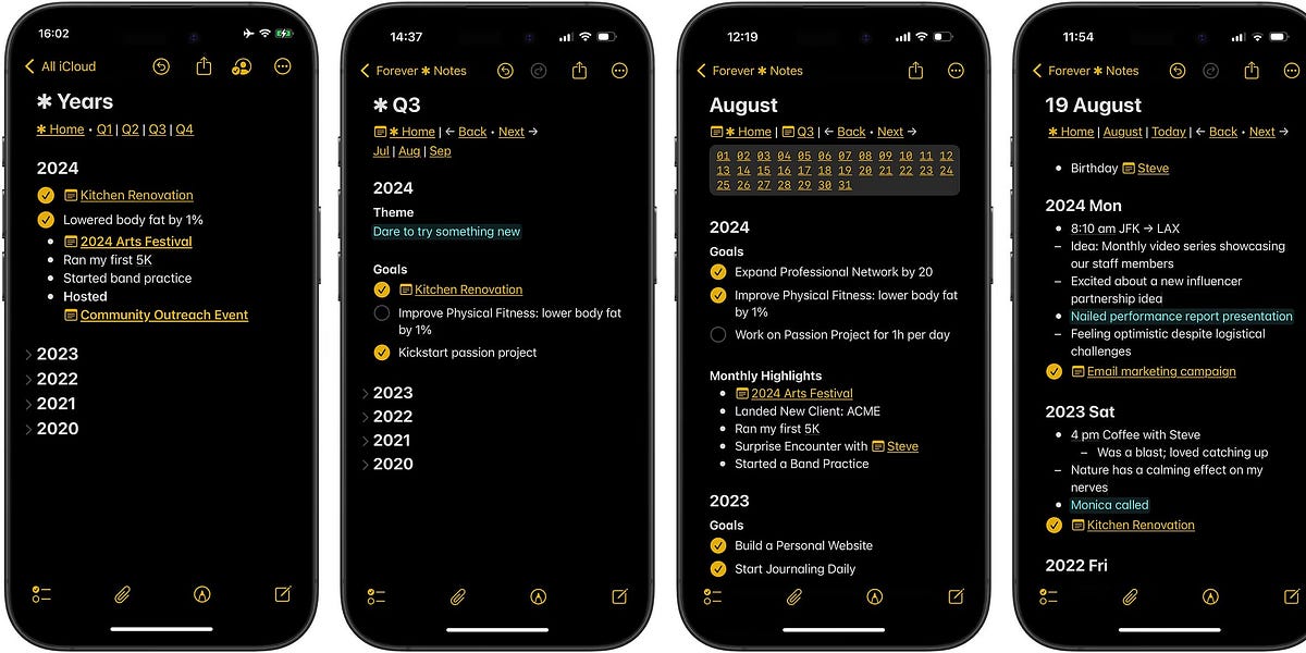 How to Create Apple Notes Templates - Letters by Burk
