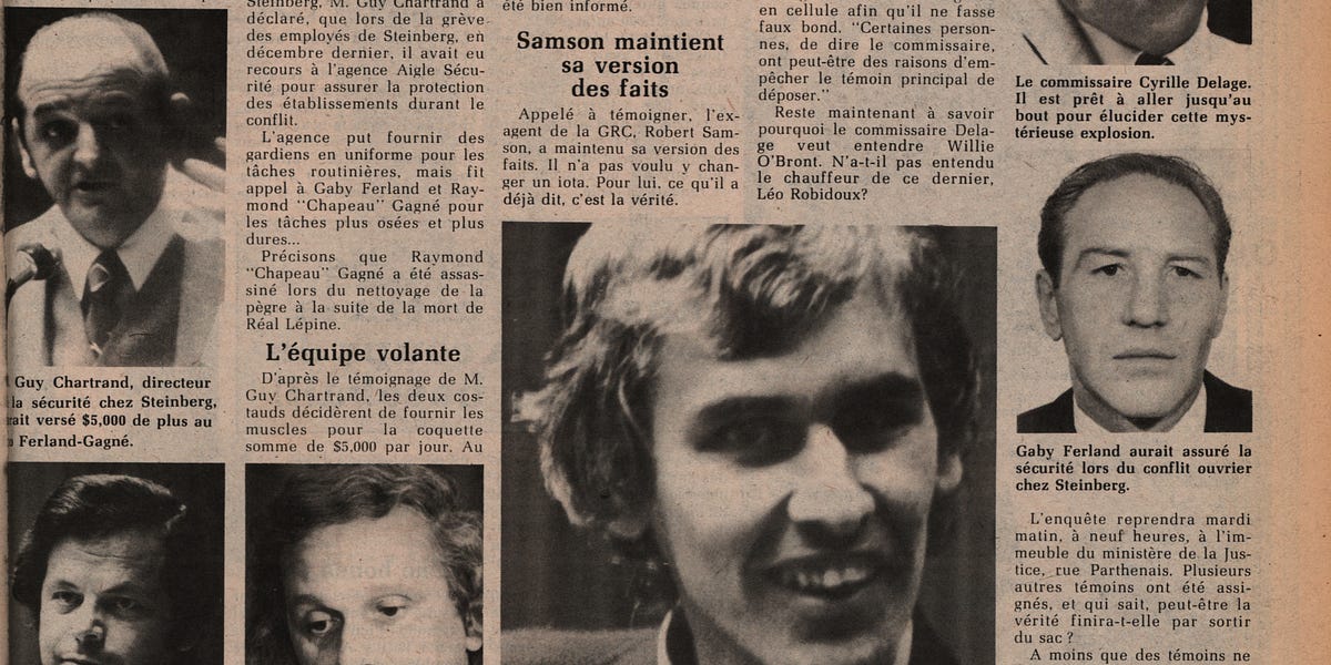 Fin de l'enquête "Affaire Samson" Allô Police Octobre 1974