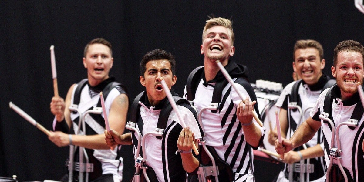 WGI Percussion Breakdown by bandScores