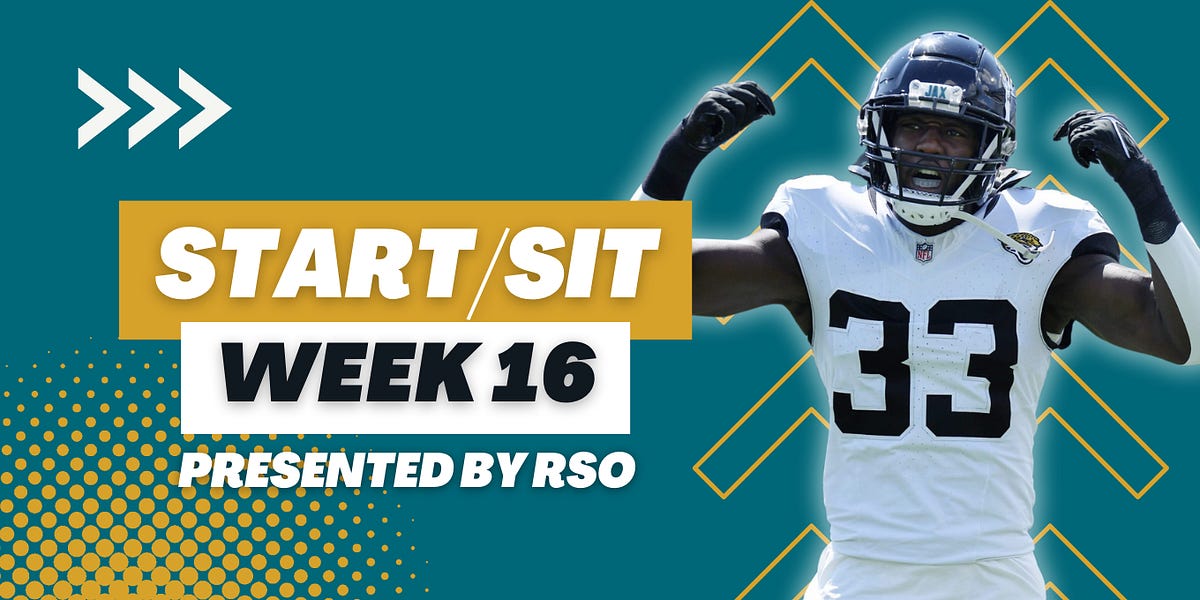 IDP Start/Sit Week 16 by Jake Kohlhagen The IDP Show
