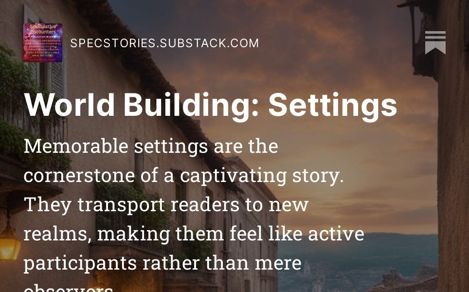 World Building: Settings - by C. L. Nichols