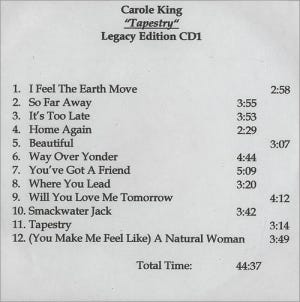 Tapestry carole king best sale album
