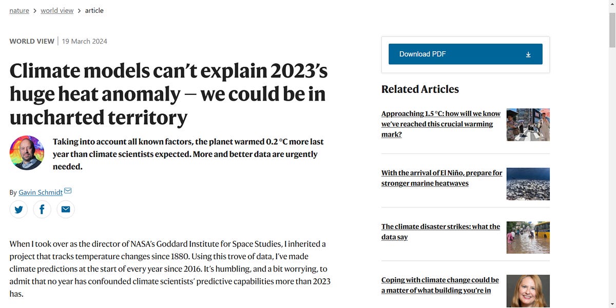 Gavin Schmidt Admits He Hasn #39 t Got A Clue Why 2023 Was So Warm But He