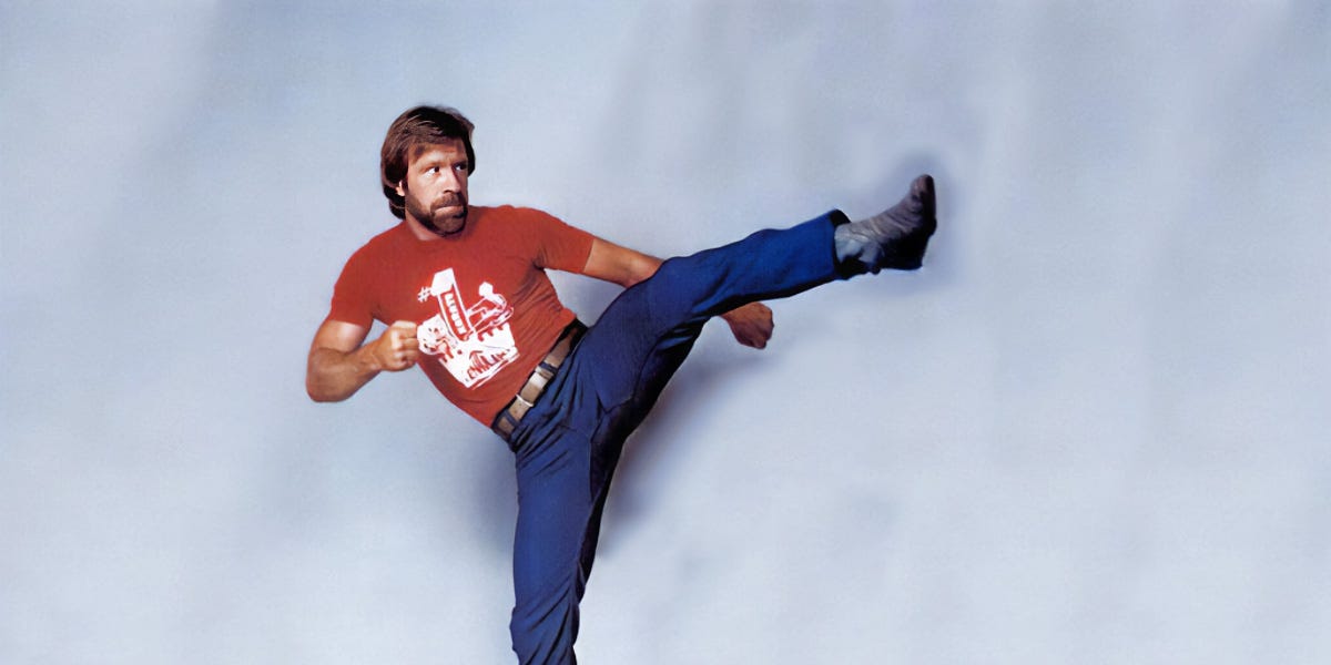 Chuck Norris Action Jeans 🥋 The Retroist
