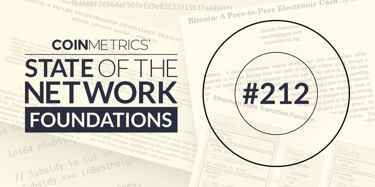 Coin Metrics’ State of the Network: Issue 212