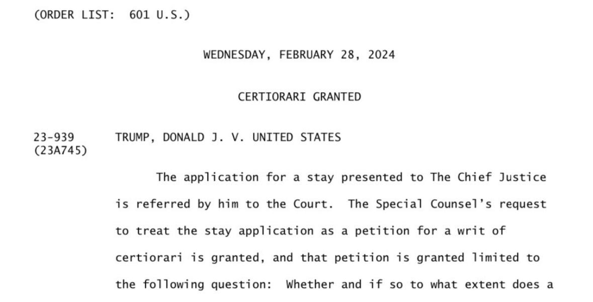 The supreme court will not grant a writ of certiorari unless clearance