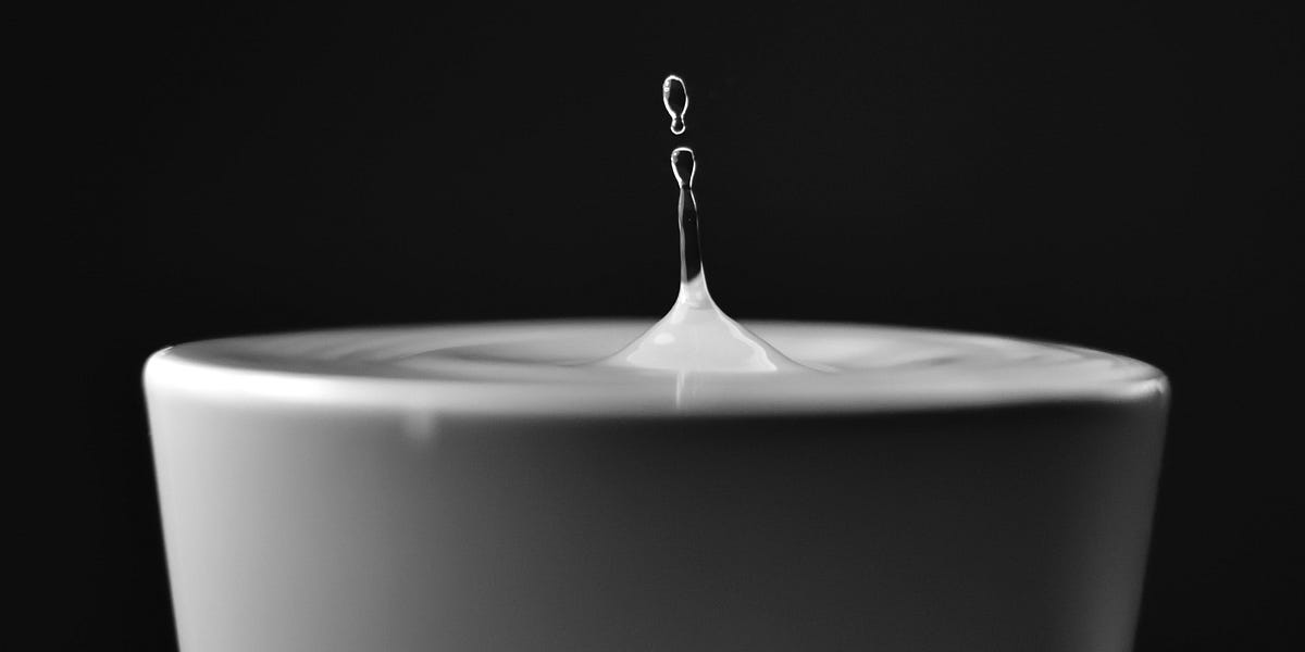 How do I fill up my cup and even let it overflow?