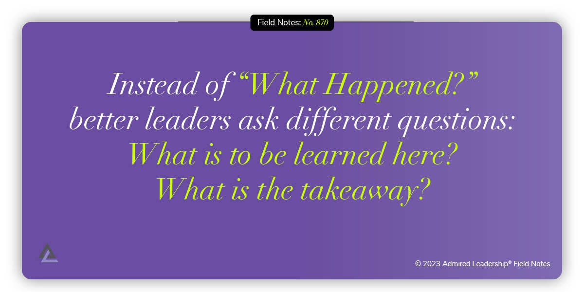 Navigating the “What Happened?” Conversation