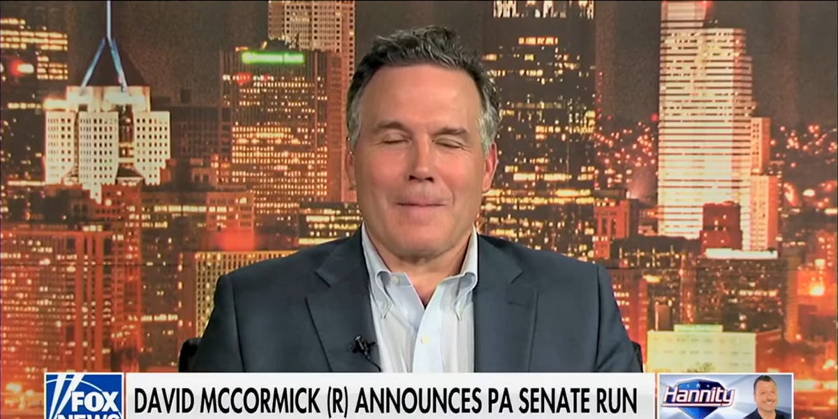 David McCormick Running Again For PA Senate Still Confused About Which