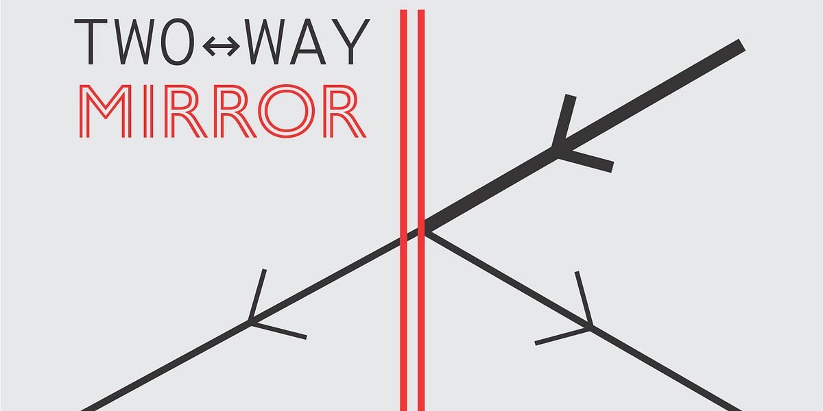 TwoWay Mirror by L.J. Gearing Lindenblätter