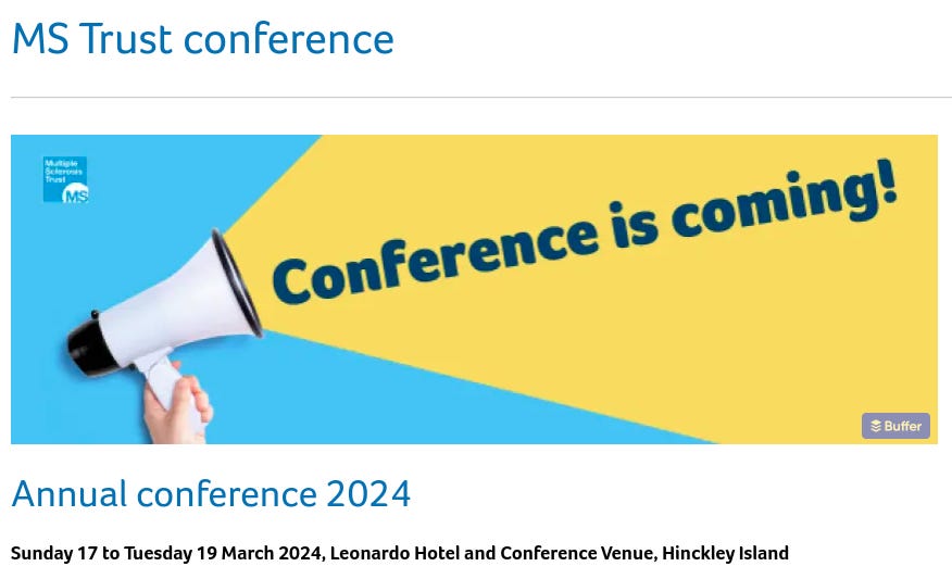 MS Trust Conference 2024 by Gavin Giovannoni MSSelfie