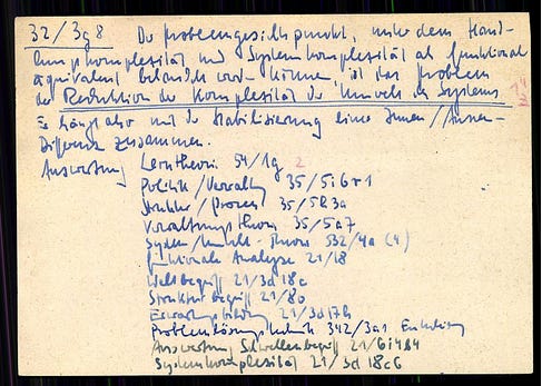 Noted Lab: Niklas Luhmann's Zettelkasten - by Jillian Hess