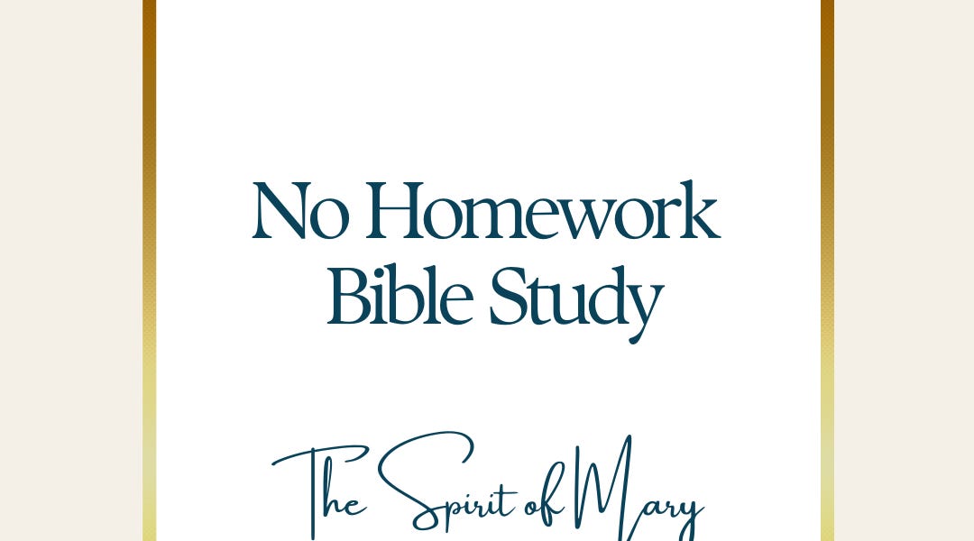 no homework bible studies