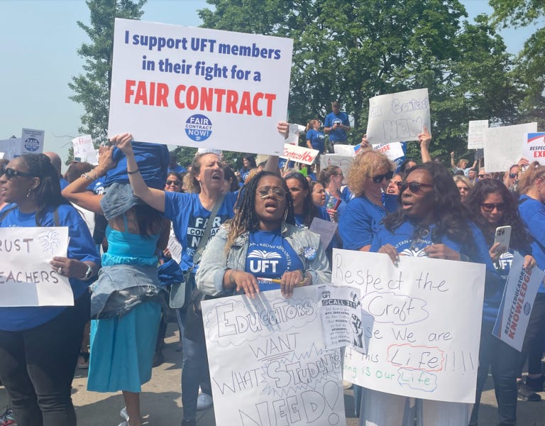 Reasons to VOTE NO on the UFT Contract MORE UFT Caucus