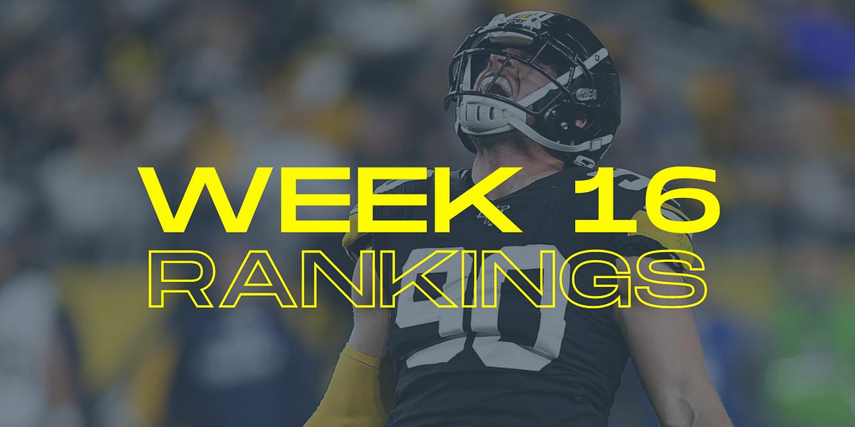 Week 16 IDP Rankings by Jase Abbey The IDP Show(00)