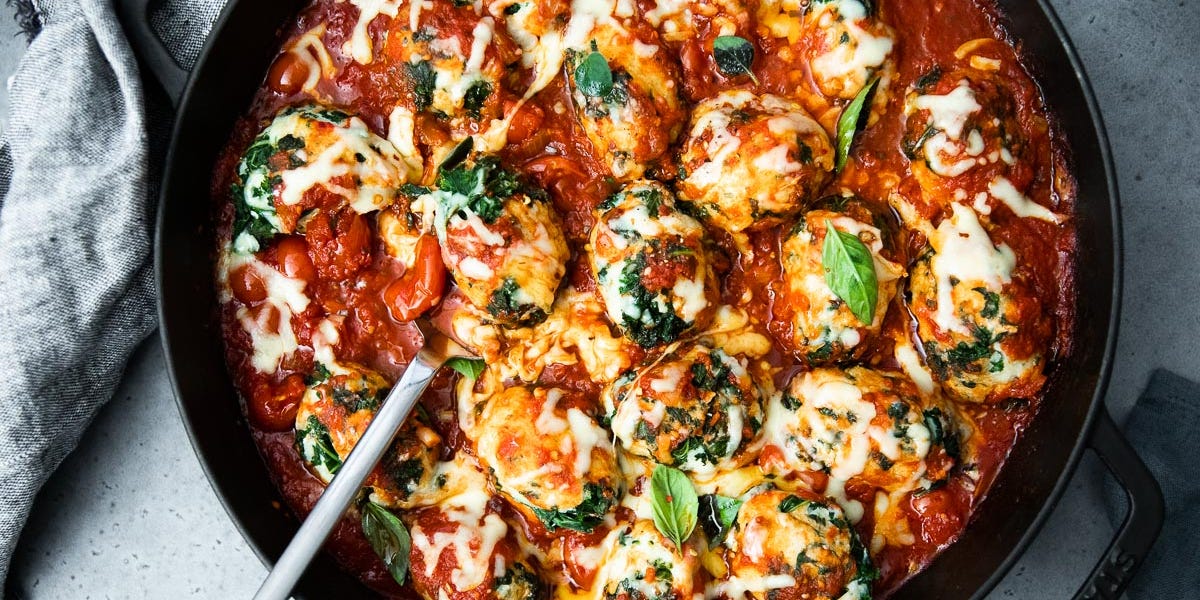 Kale Ricotta Gnocchi in House Italian Sauce by Sneh Roy