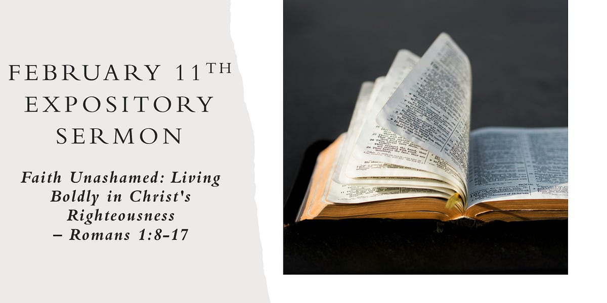 Your February 11th Expository Sermon - by Barry Davis