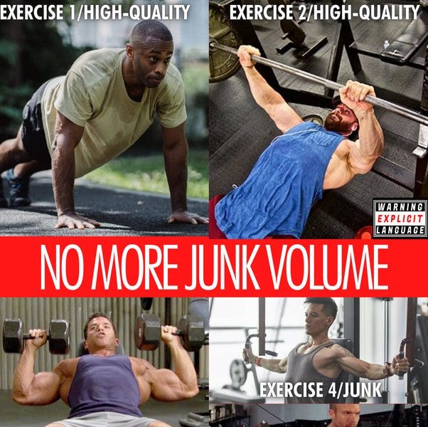 JUNK VOLUME How do I know a set is building muscle and is not junk volume?