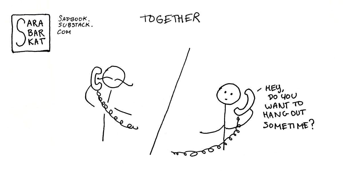 "together" by Sara Barkat The Sadbook Collections