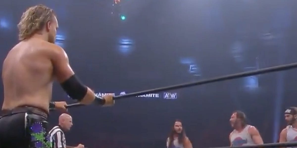 Match of the Day: The Dark Order with "Hangman" Adam Page vs The Elite