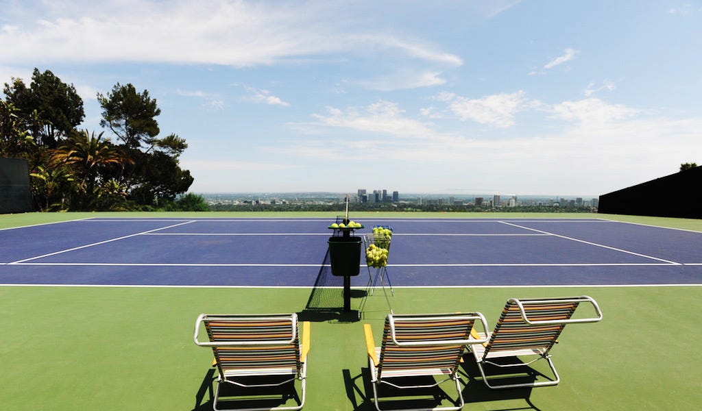 Rooftop Tennis at the Goldstein Residence