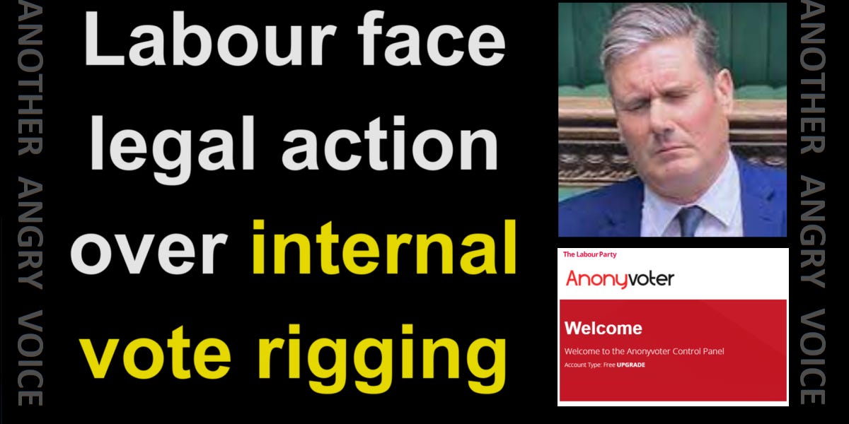 Labour face legal action over internal vote rigging