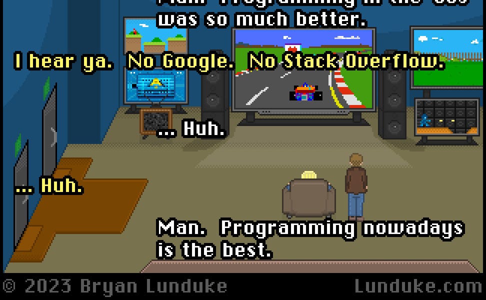 Programming in the 1980s was the best... - by Bryan Lunduke