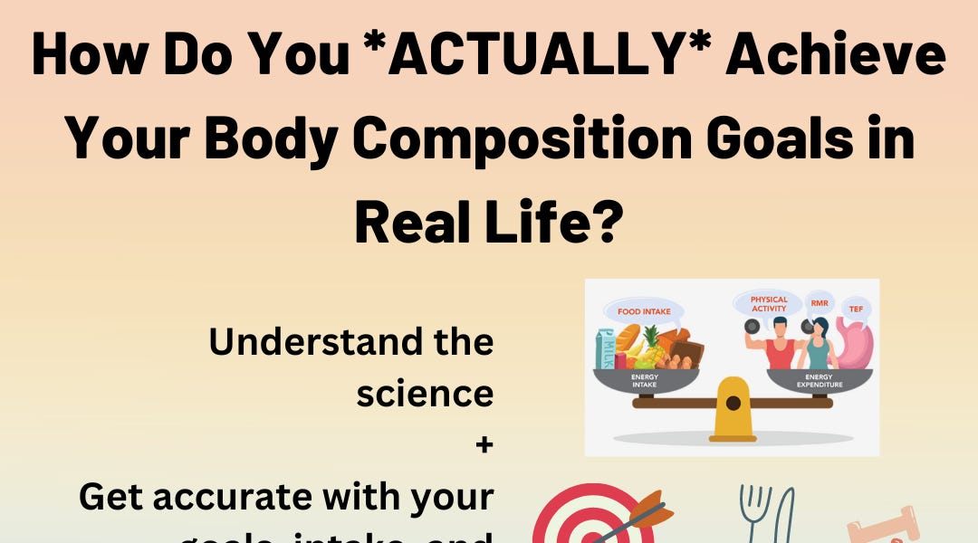 Body composition goals achievement