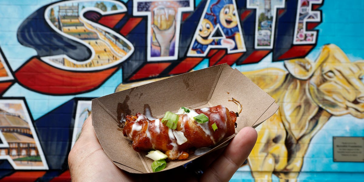 Sampling the Delicacies at the Iowa State Fair