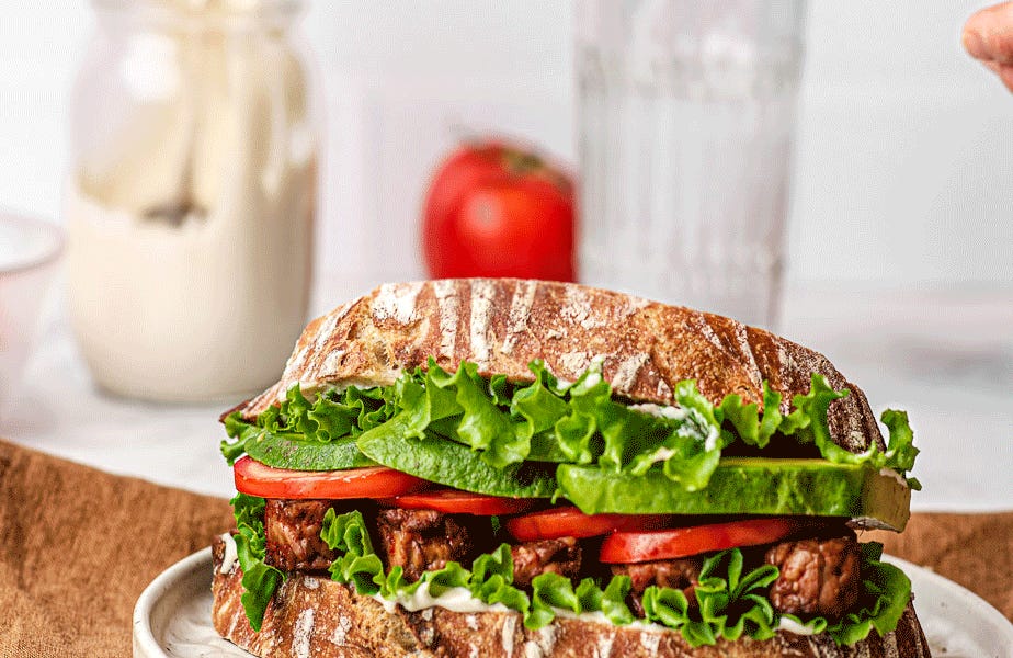 Tempeh BLT Sandwich by Ashley Madden Rise Shine Cook
