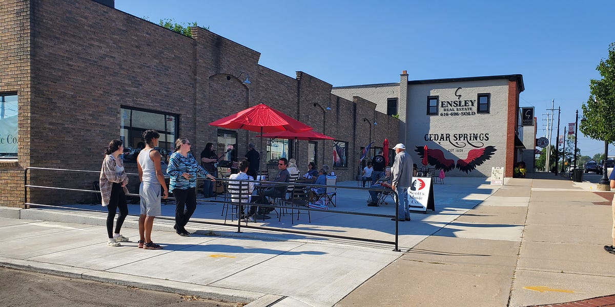 Announcing Main Street Patio Downtown Cedar Springs