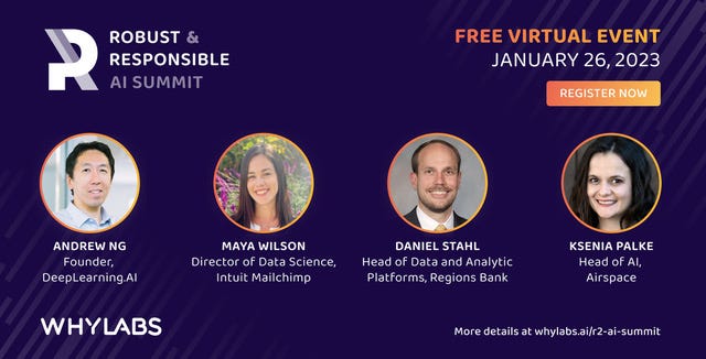 📌 Event: Robust & Responsible AI Summit with Andrew Ng & industry leaders