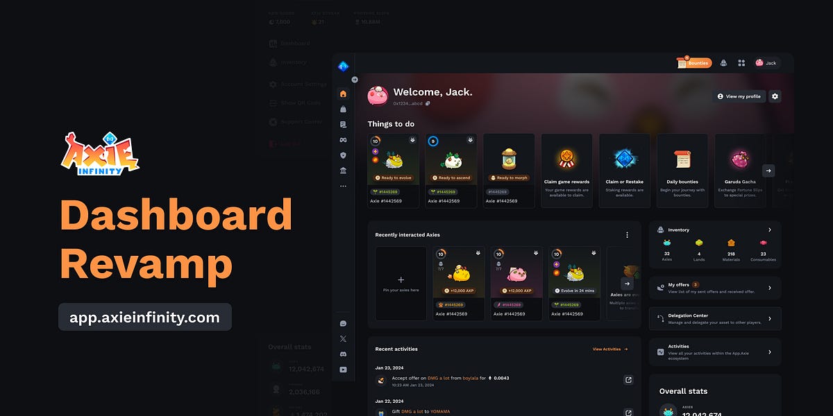 App.Axie Dashboard Revamp – The Lunacian