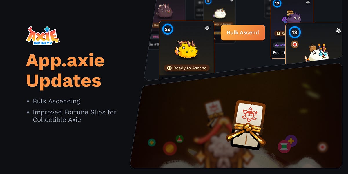 New App.axie updates are live!