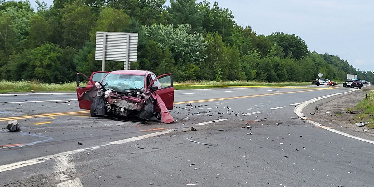Crashed R8 Highway Route 8 reopens after northside crash - by Don MacPherson