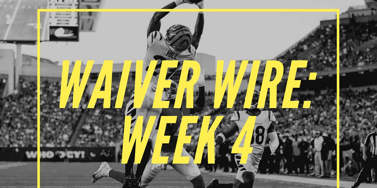 Idp Waiver Wire Week 4