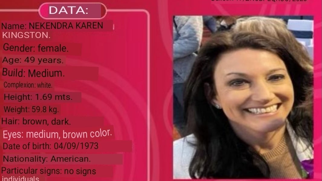 ACT NOW! Help Us Get Karen Kingston Home Official 'Missing Persons