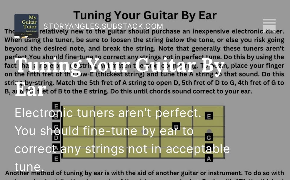 Tuning Your Guitar By Ear by C. L. Nichols