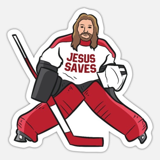 Jesus saves goalie clearance