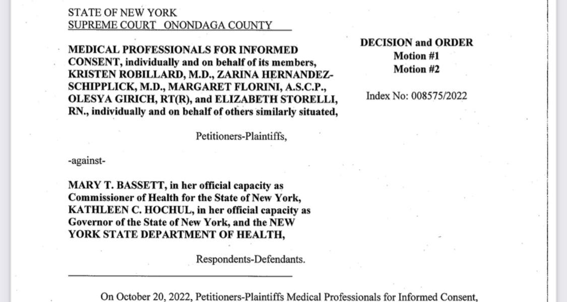 SUPREME COURT: Vaccine mandate is now null void and of no effect