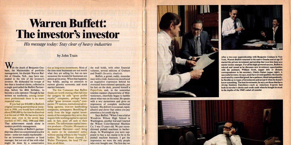 Warren Buffett The Investor's Investor, 1979