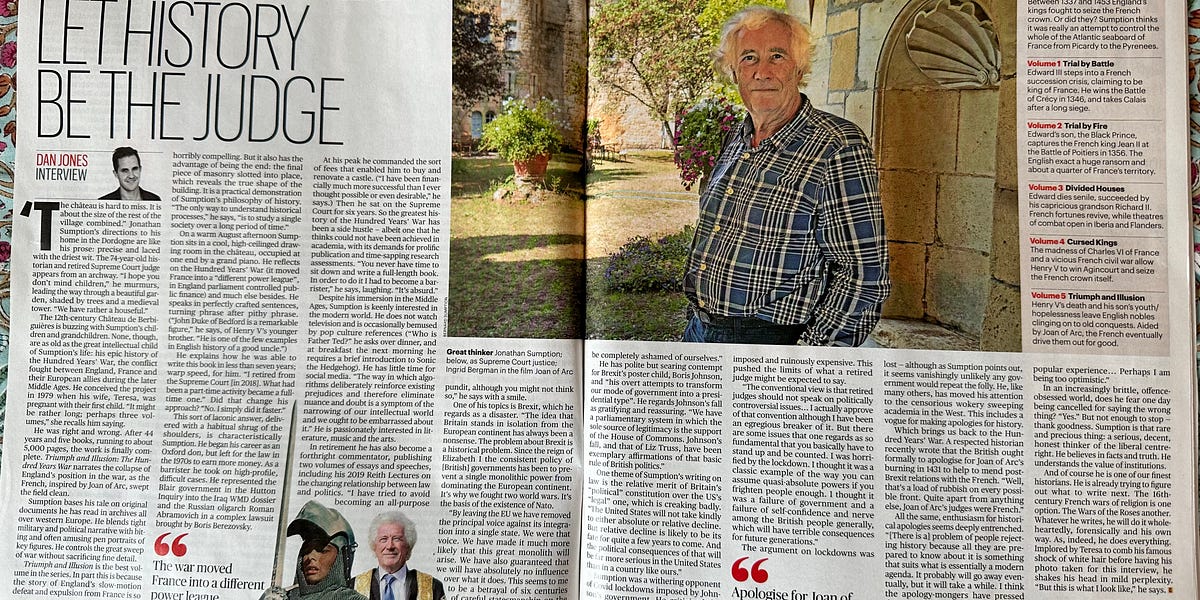 AN INTERVIEW WITH JONATHAN SUMPTION by Dan Jones