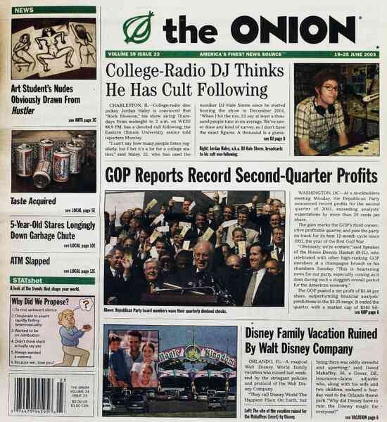 20 years ago in The Onion, Disney ruined a family vacation