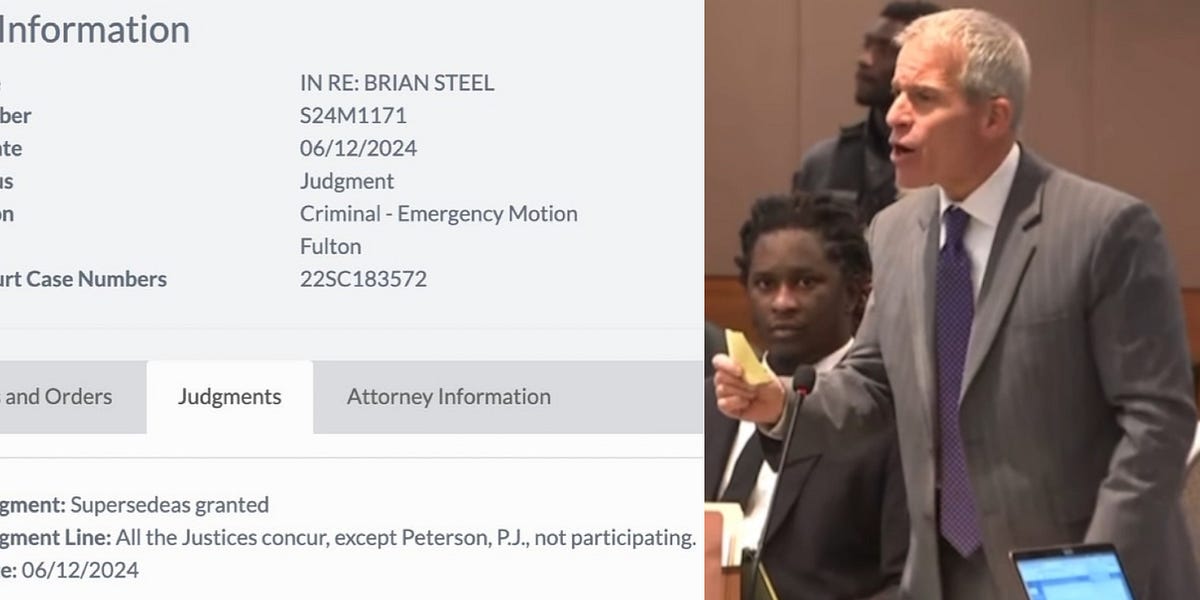 Georgia Supreme Court grants Brian Steel bond in contempt appeal