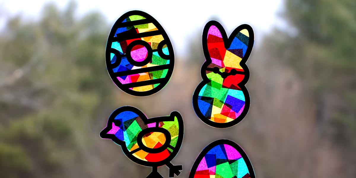 Easter Suncatchers - Fireflies and Mud Pies