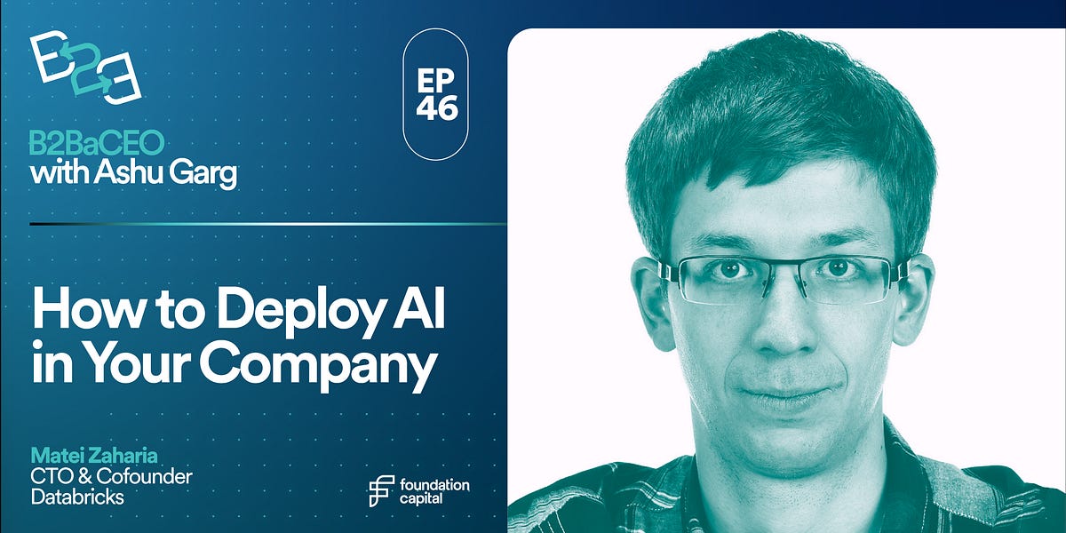 Matei Databricks How to Deploy AI in Your Company (Matei Zaharia, CTO & Cofounder of ...