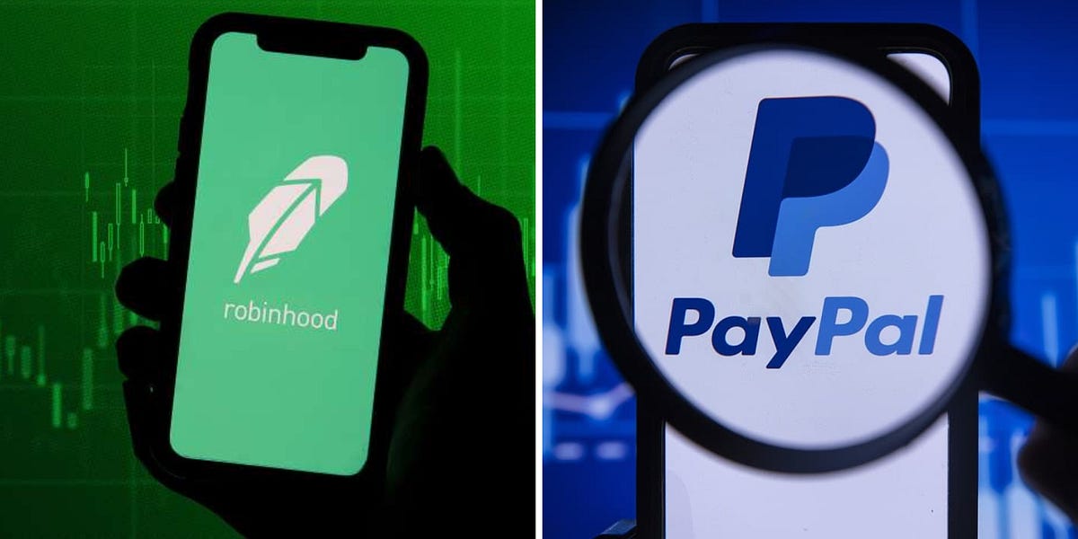 Robinhood is one of the cheapest FinTechs right now 😯; PayPal is just