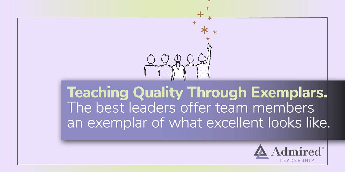 Teaching Quality Through Exemplars